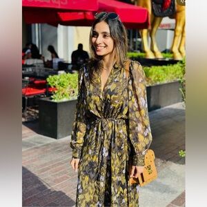 printed midi dress ZW collection